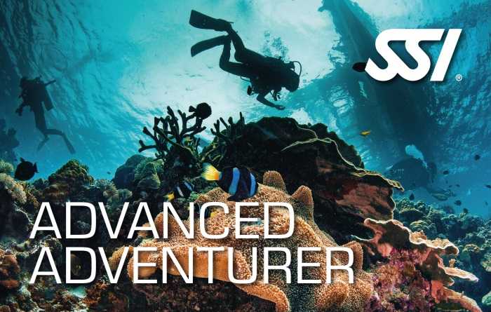 Advanced scuba training